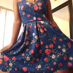 Cute picnic or casual flowered dress